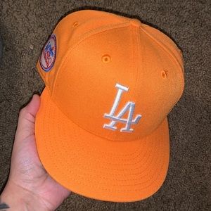 Hat Club Orange LA DODGERS Fitted 7 1/8